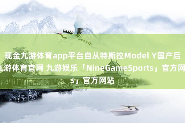 现金九游体育app平台自从特斯拉Model Y国产后-九游体育官网 九游娱乐「NineGameSports」官方网站
